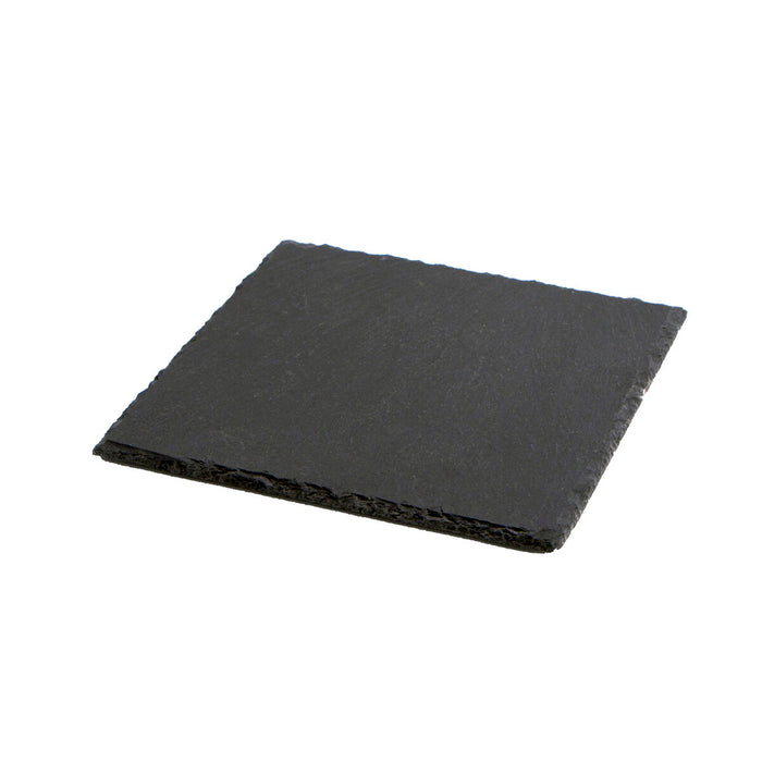 Tavă din Ceramică Efect Ardezie Quid Gastro Fresh Negru (20 x 20 cm) (12 Unități)
