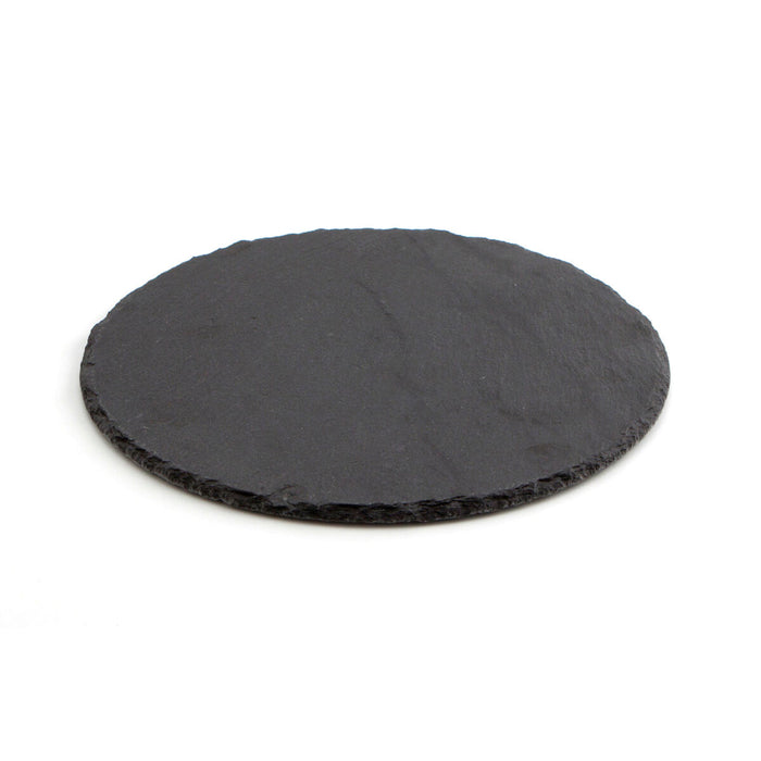 Tavă din Ceramică Efect Ardezie Quid Select Rotund Negru (12 Unități)
