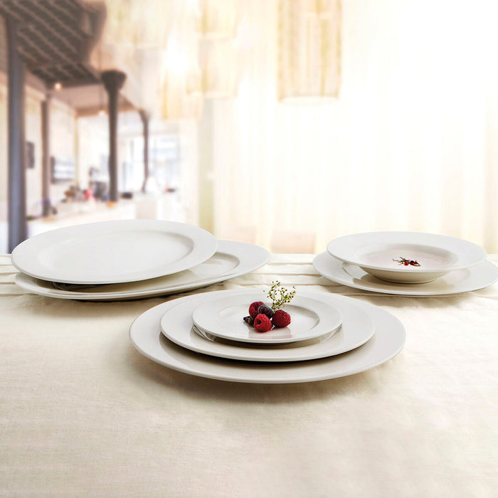 Platou Plat Ariane Orba Alb Ceramică Ø 27 cm (12 Unități)