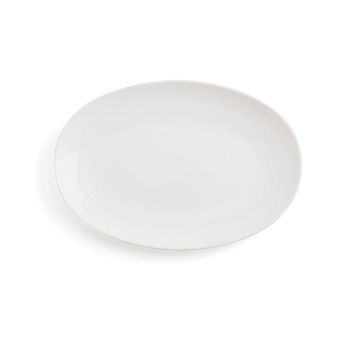 Platou pentru Servire Ariane Vital Coupe Oval Ceramică Alb (Ø 26 cm) (12 Unități)