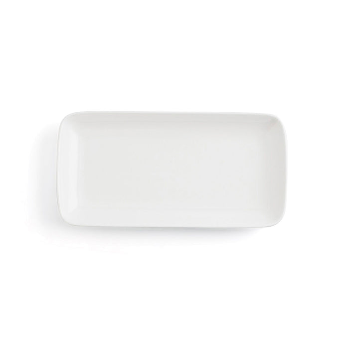 Platou pentru Servire Ariane Vital Coupe Dreptunghiular Ceramică Alb (28 x 14 cm) (6 Unități)