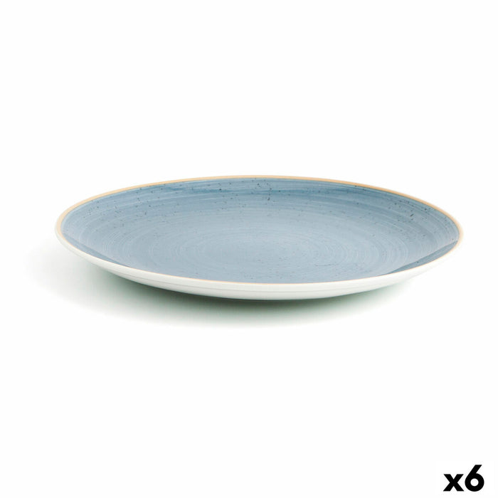 Platou Plat Ariane Terra Albastru Ceramică Ø 31 cm (6 Unități)
