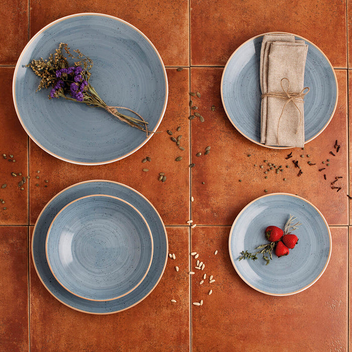 Farfurie Adâncă Ariane Terra Ceramică Albastru (Ø 29 cm) (6 Unități)