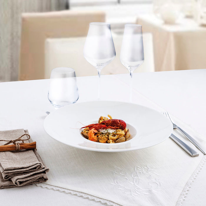 Farfurie Adâncă Ariane Gourmet Alb Ceramică Ø 29 cm (6 Unități)