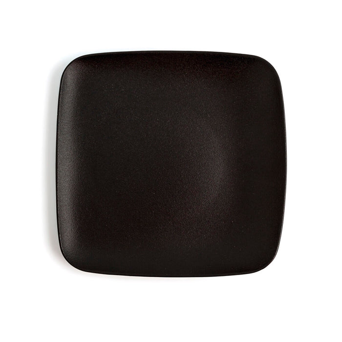 Platou Plat Ariane Antracita Pătrat Negru Ceramică 20 cm (12 Unități)