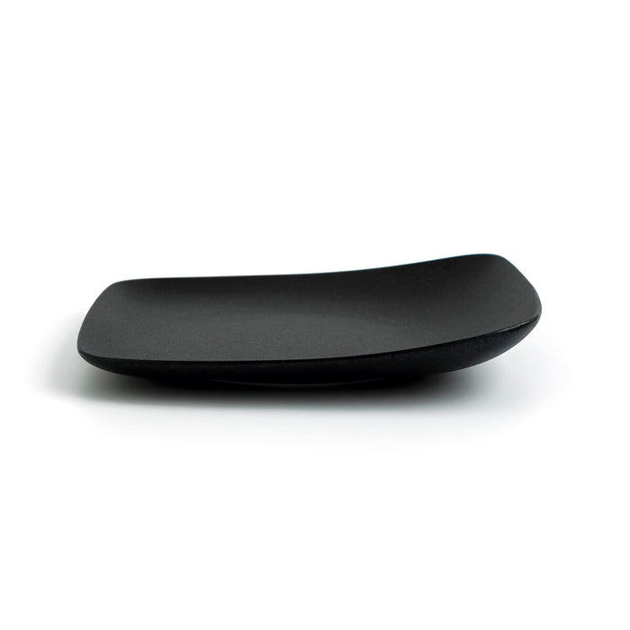 Platou Plat Ariane Antracita Pătrat Negru Ceramică 20 cm (12 Unități)