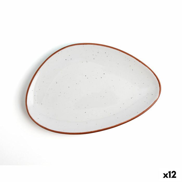 Platou Plat Ariane Terra Bej Ceramică Ø 21 cm (12 Unități)