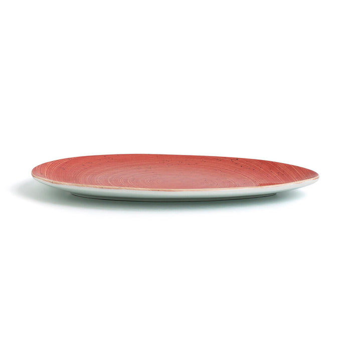 Platou Plat Ariane Terra Triunghiular Roșu Ceramică Ø 29 cm (6 Unități)