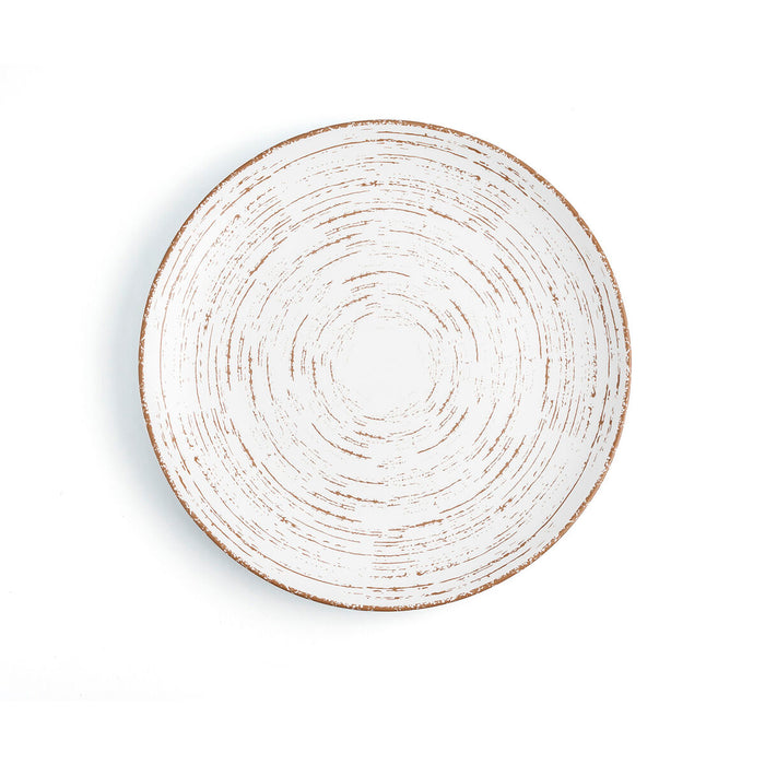 Platou Plat Ariane Tornado White Bicolor Ceramică Ø 27 cm (6 Unități)