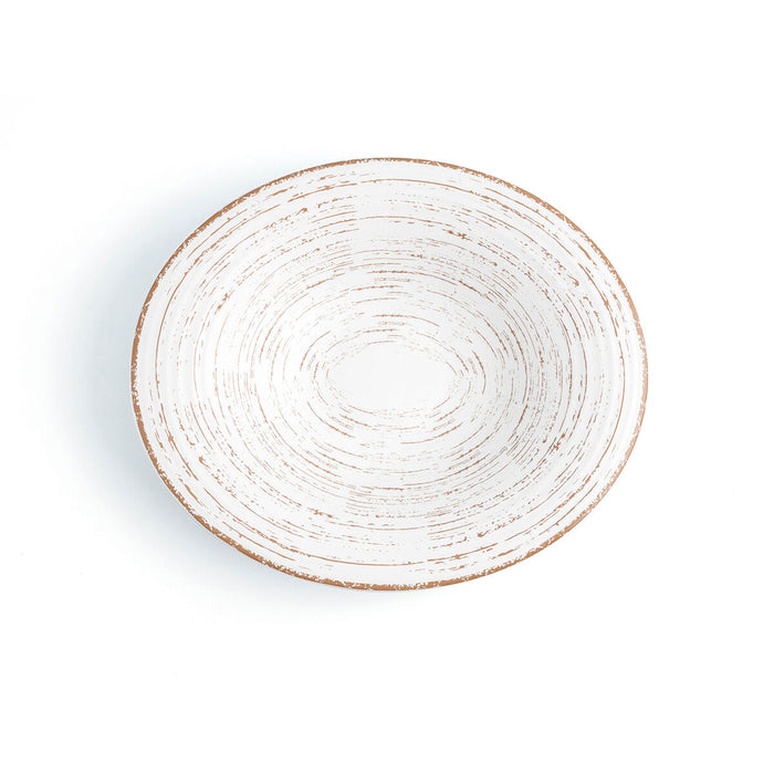 Farfurie Adâncă Ariane Tornado White Ceramică Bicolor Ø 29 cm (6 Unități)