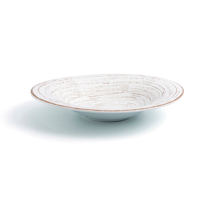 Farfurie Adâncă Ariane Tornado White Ceramică Bicolor Ø 29 cm (6 Unități)