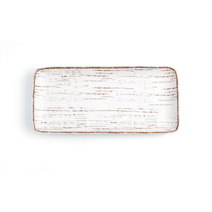 Platou pentru Servire Ariane Tornado Ceramică Bicolor (36 x 16,5 cm) (6 Unități)