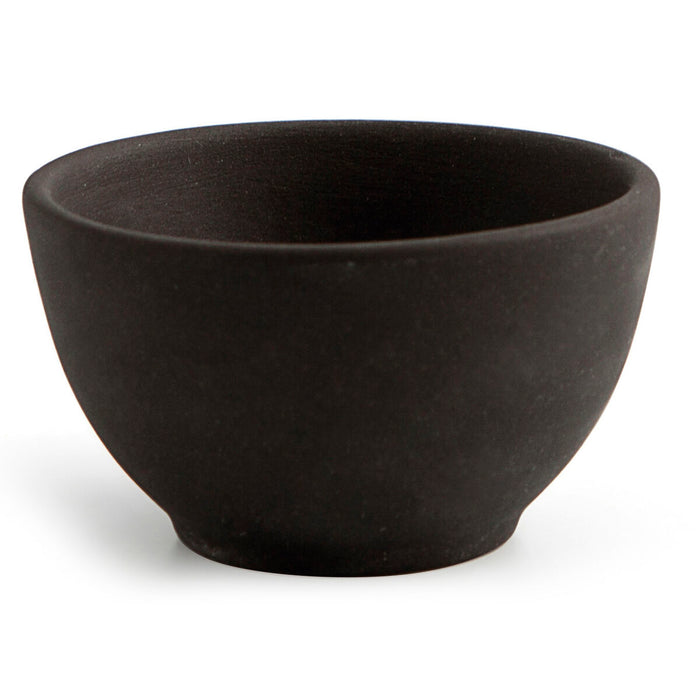 Bol Quid Mineral Ceramică Negru (9 x 5 cm) (18 Unități)