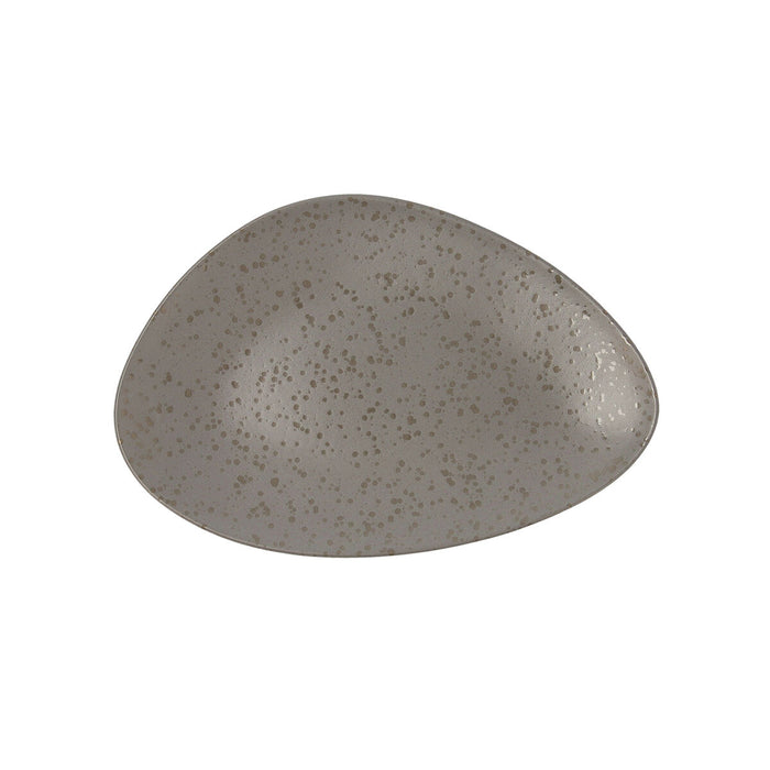 Platou Plat Ariane Oxide Triunghiular Gri Ceramică Ø 29 cm (6 Unități)