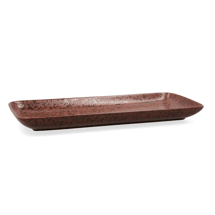 Platou pentru Servire Ariane Oxide Ceramică Maro (36 x 16,5  cm) (6 Unități)