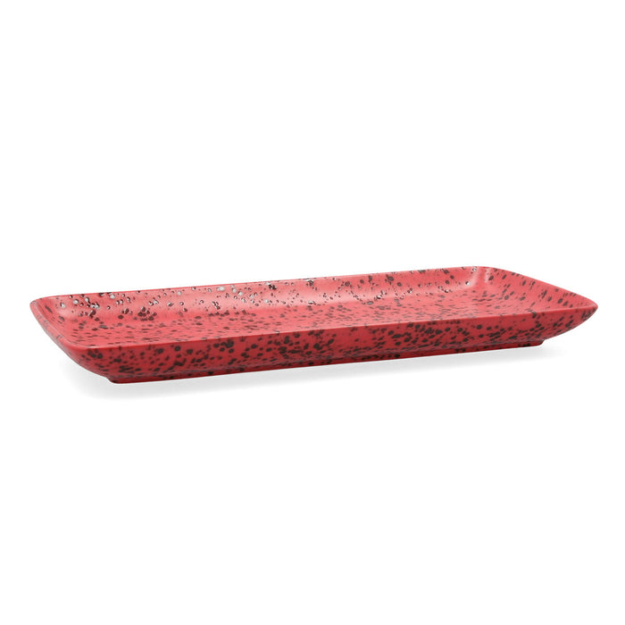 Platou pentru Servire Ariane Oxide Ceramică Roșu (36 x 16,5  cm) (6 Unități)