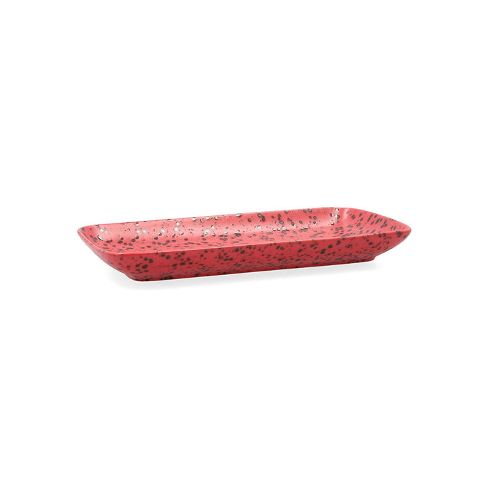 Platou pentru Servire Ariane Oxide Ceramică Roșu (28 x 14 cm) (6 Unități)