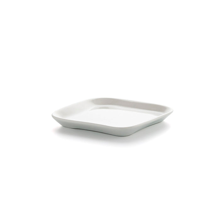 Tavă pentru gustari Ariane Alaska Pătrat Alb Ceramică 11,4 x 11,4 cm (18 Unități)