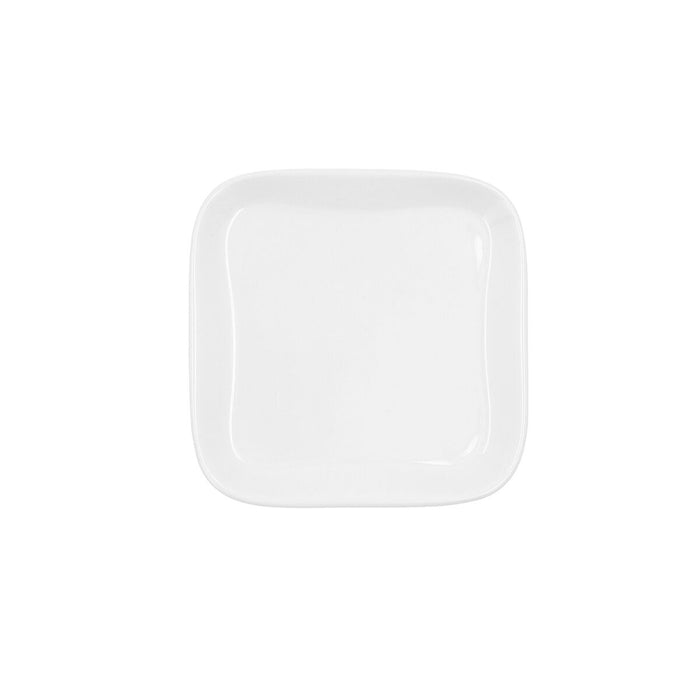 Tavă pentru gustari Ariane Alaska Pătrat Alb Ceramică 11,4 x 11,4 cm (18 Unități)
