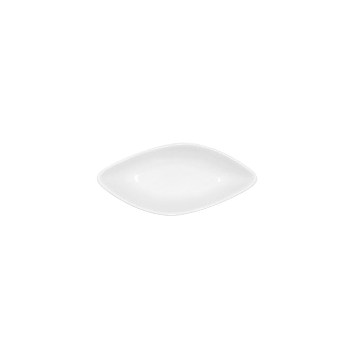 Castron Ariane Alaska Mini Oval Ceramică Alb (10,5 x 4,8 x 2,8 cm) (18 Unități)