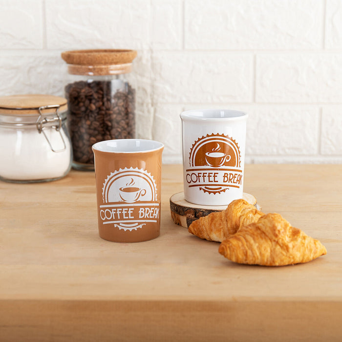 Hrnek Quid Coffee Break Ceramică Multicolor (240 ml) (12 Unități)