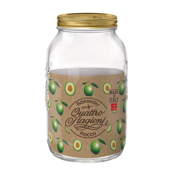 Recipient pentru conservarea alimentelor Bormioli Rocco Quattro Stagioni Transparent Sticlă (6 Unități) (3,8 L)