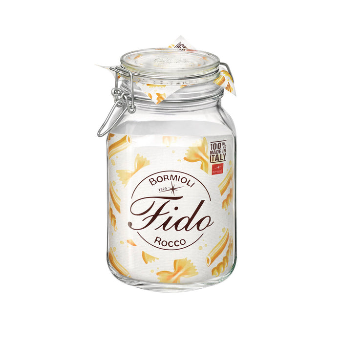 Recipient pentru conservarea alimentelor Bormioli Rocco fido Transparent Sticlă (2 L) (6 Unități)