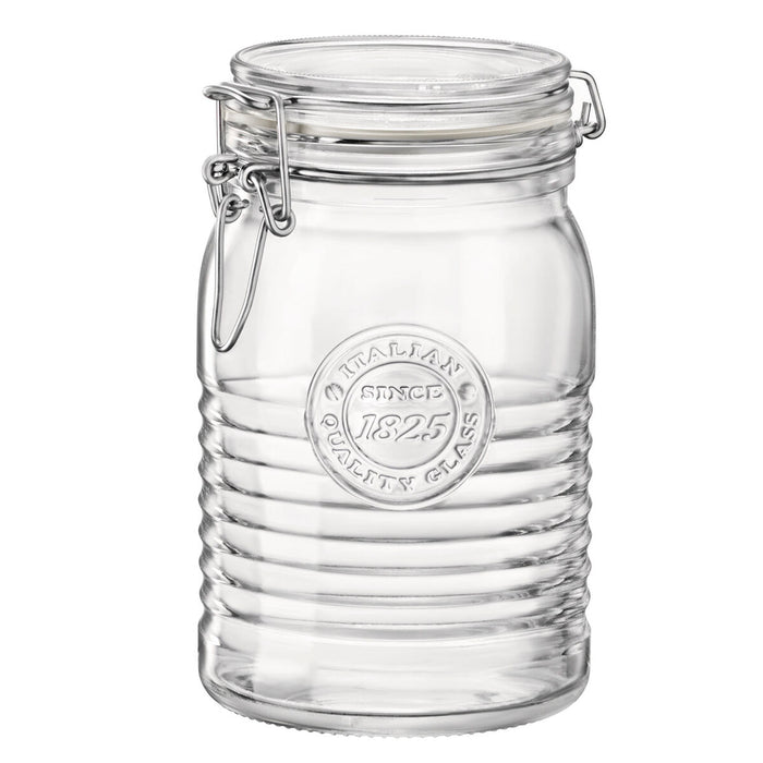 Recipient pentru conservarea alimentelor Bormioli Rocco Officina Transparent Sticlă (6 Unități) (1,15 L)