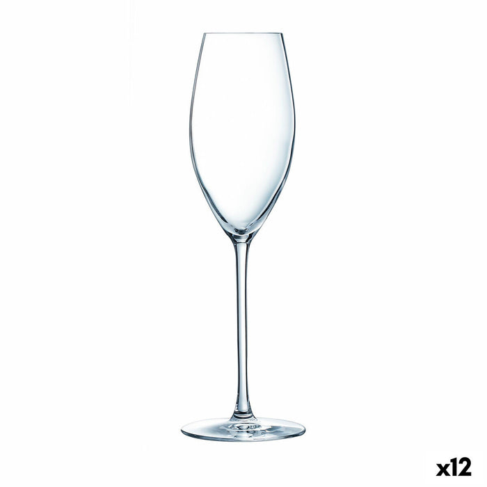 Pahar de șampanie Luminarc Grand Chais Transparent Sticlă (240 ml) (12 Unități)