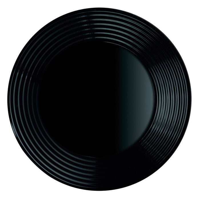 Farfurie Adâncă Luminarc Harena Negru Sticlă (Ø 23,5 cm) (24 Unități)