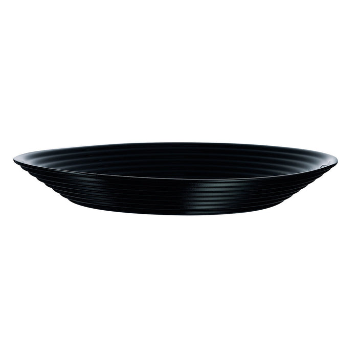 Farfurie Adâncă Luminarc Harena Negru Sticlă (Ø 23,5 cm) (24 Unități)