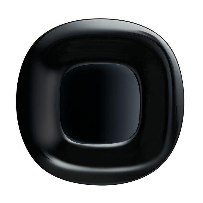 Platou Plat Luminarc Carine Negro Negru Sticlă Ø 26 cm (24 Unități)