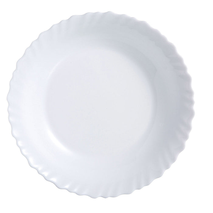 Platou Plat Luminarc Feston Alb Sticlă 25 cm (24 Unități)