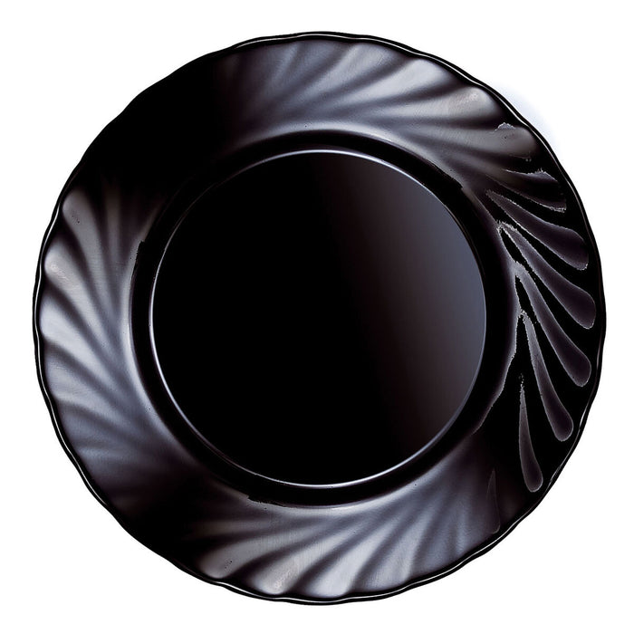 Farfurie pentru desert Luminarc Trianon Negru Sticlă (Ø 19,5 cm) (24 Unități)