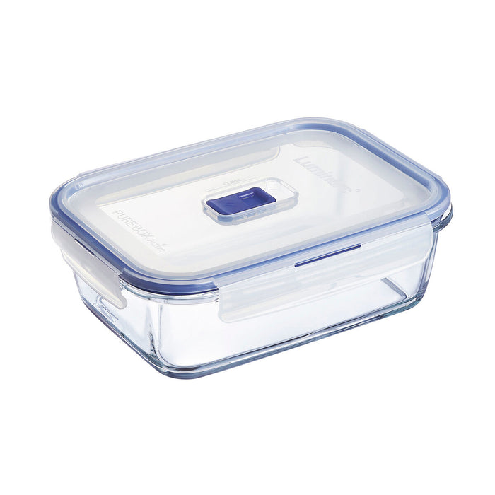 Cutie pentru prânz ermetică Luminarc Pure Box Active 19 x 13 cm 1,22 L Bicolor Sticlă (6 Unități)