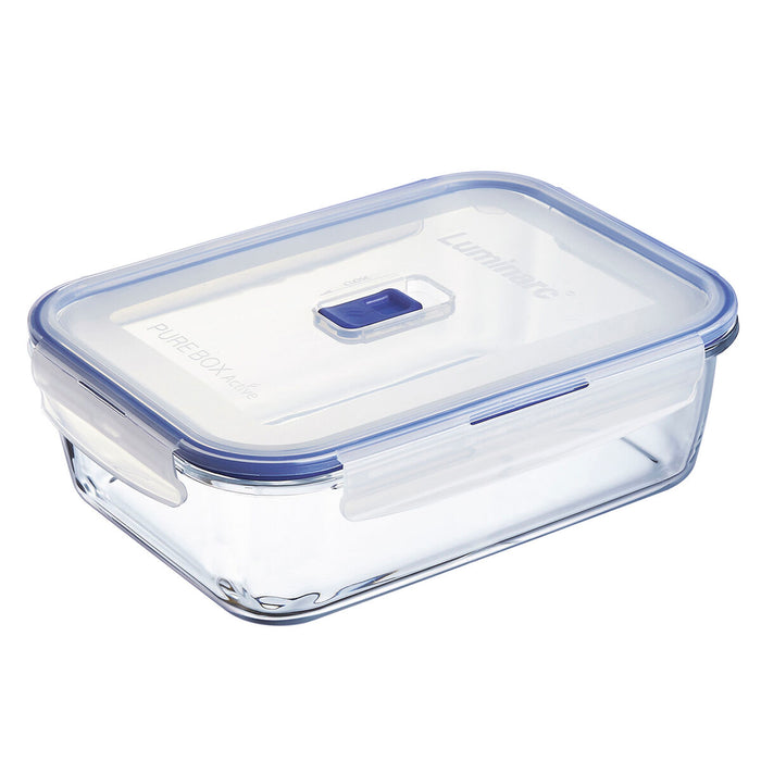 Cutie pentru prânz ermetică Luminarc Pure Box Active 22 x 16 cm 1,97 l Bicolor Sticlă (6 Unități)