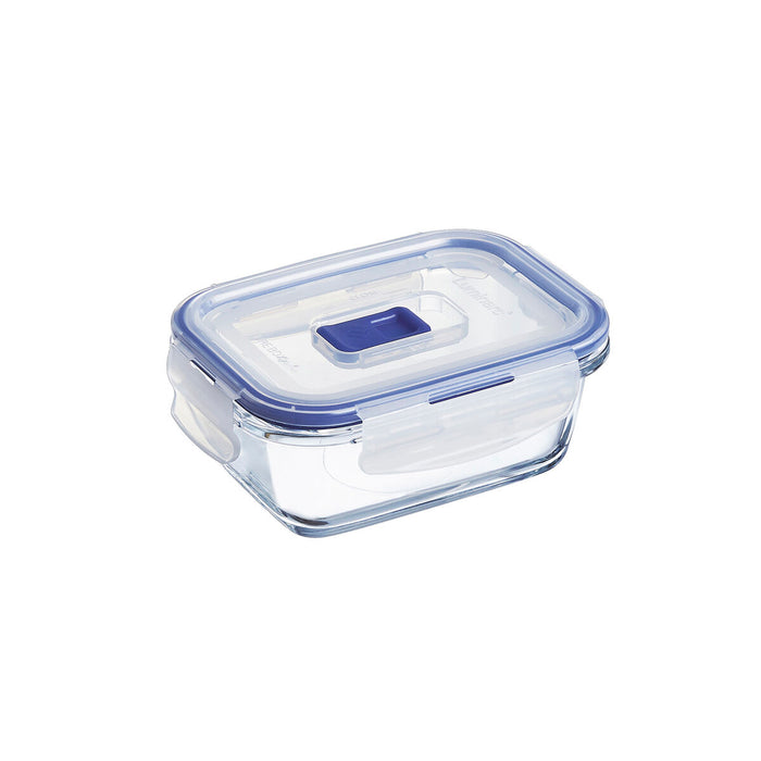 Cutie pentru prânz ermetică Luminarc Pure Box Active 380 ml 12 x 9 cm Bicolor Sticlă (6 Unități)