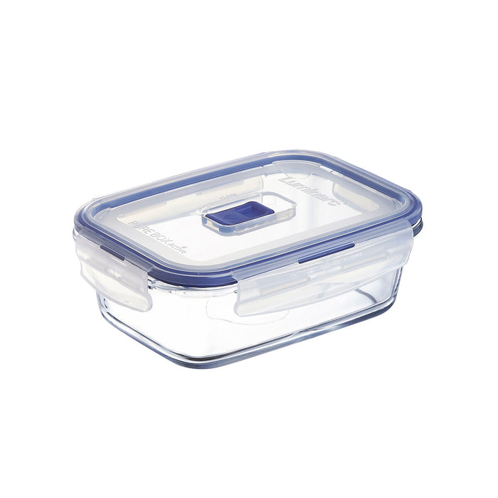 Cutie pentru prânz ermetică Luminarc Pure Box Active 16 x 11 cm 820 ml Bicolor Sticlă (6 Unități)