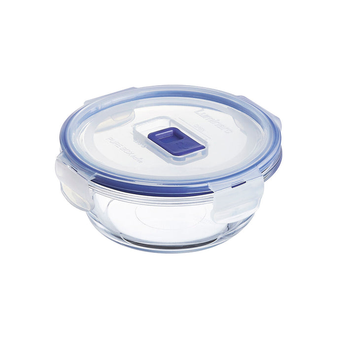 Cutie pentru prânz ermetică Luminarc Pure Box Active 420 ml 12 x 5 cm Bicolor Sticlă (6 Unități)