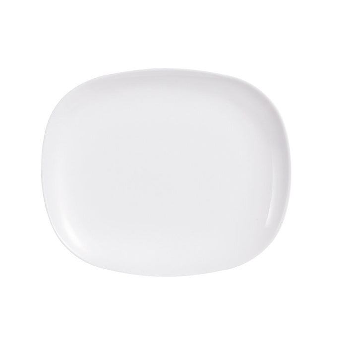 Platou pentru Servire Luminarc Sweet Line Dreptunghiular Alb Sticlă (28 x 33 cm) (24 Unități)