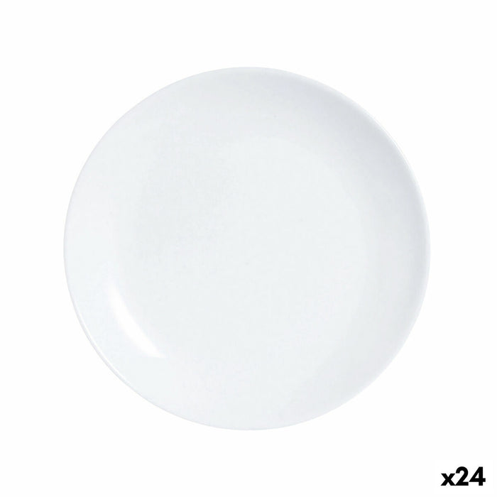 Farfurie pentru desert Luminarc Diwali Alb Sticlă 19 cm (24 Unități)