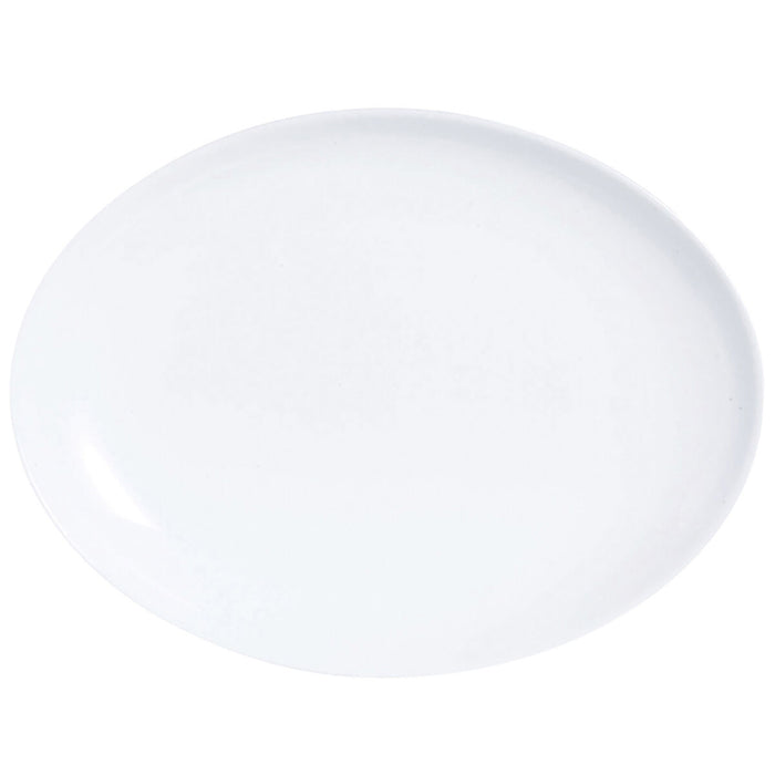 Platou pentru Servire Luminarc Diwali Oval Alb Sticlă (33 x 25 cm) (12 Unități)