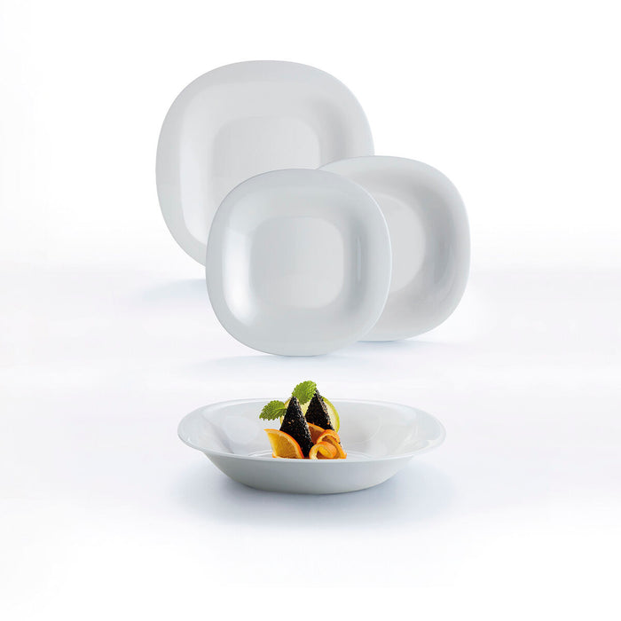 Platou Plat Luminarc Carine Granit Gri Sticlă Ø 27 cm (24 Unități)