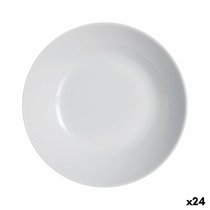 Farfurie Adâncă Luminarc Diwali Granit Gri (20 cm) (24 Unități)