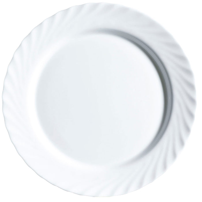 Platou pentru Servire Luminarc Trianon Alb Sticlă (32,5 cm) (4 Unități)
