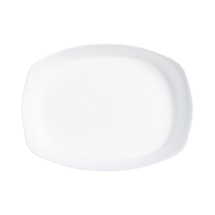 Platou pentru Servire Luminarc Smart Cuisine Dreptunghiular Alb Sticlă 38 x 27 cm (6 Unități)
