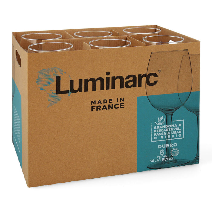Pahar de vin Luminarc Duero Transparent Sticlă (580 ml) (6 Unități)