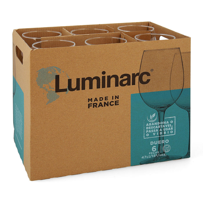 Pahar de vin Luminarc Duero Transparent Sticlă 470 ml (6 Unități)