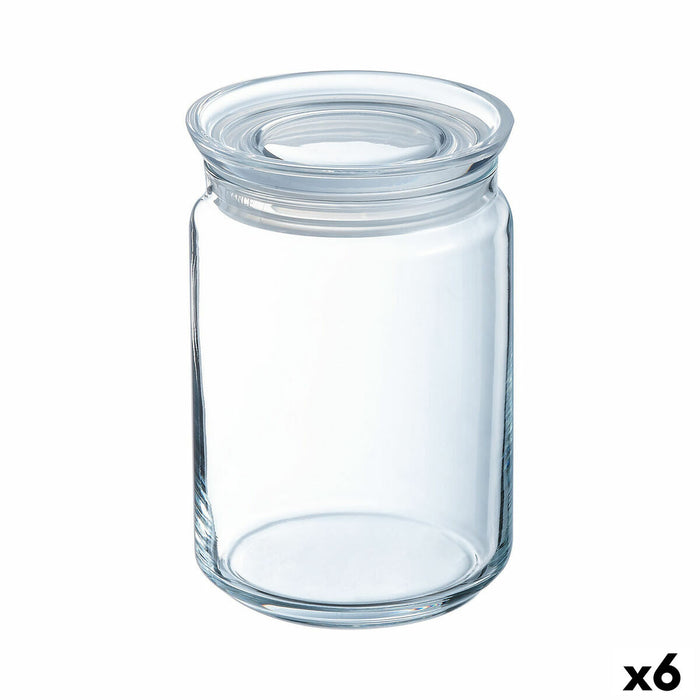 Borcan Luminarc Pav Transparent Silicon Sticlă 750 ml (6 Unități)