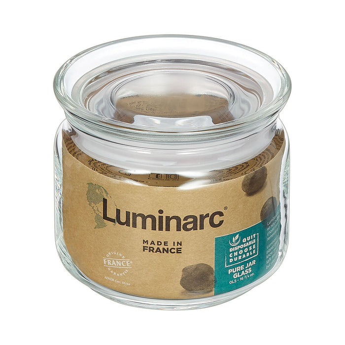 Borcan Luminarc Pav Transparent Silicon Sticlă (500 ml) (6 Unități)